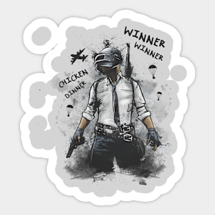 Winner Winner Chicken Dinner Sticker